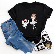 Load image into Gallery viewer, tee shirt femme Vogue Dance Girls Harajuku T Shirt Women Tshirts Short Sleeve Streetwear Womens T-shirts Femme Female Teeshirt
